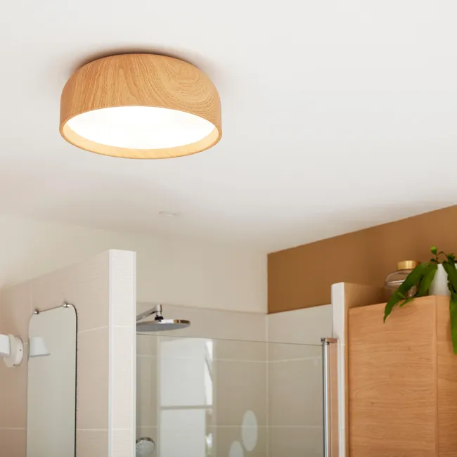 LM44-033 Plafonnier Salle de Bain OKIO Bois