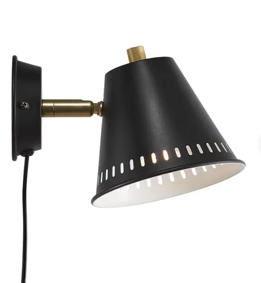 LM26-029 Applique "Pine" métal noir