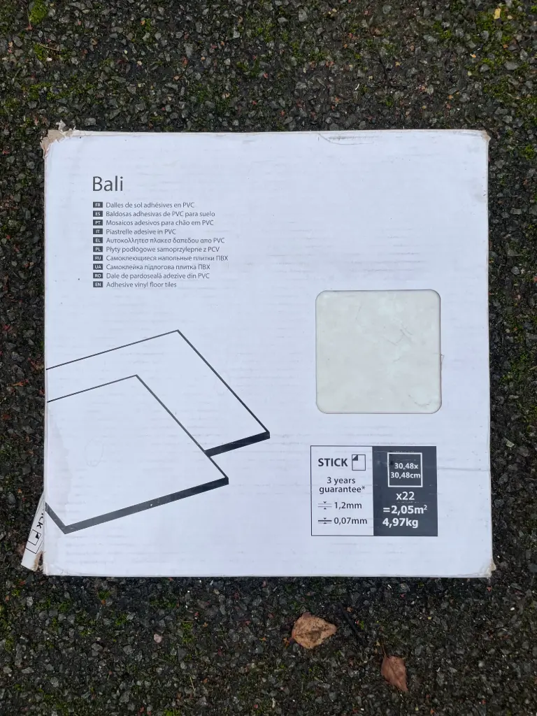 CT101 - Dalles de sol adhésives Bali - 1 paquet de 22 