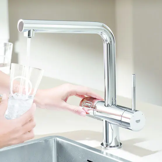CT130 - Système de filtration réfrigérant et eau gazeuse pour robinet - Grohe blue minta chilled & sparkling 