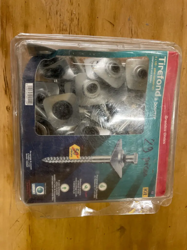 CT224 - Tirefond à bourrer - boîte de 29