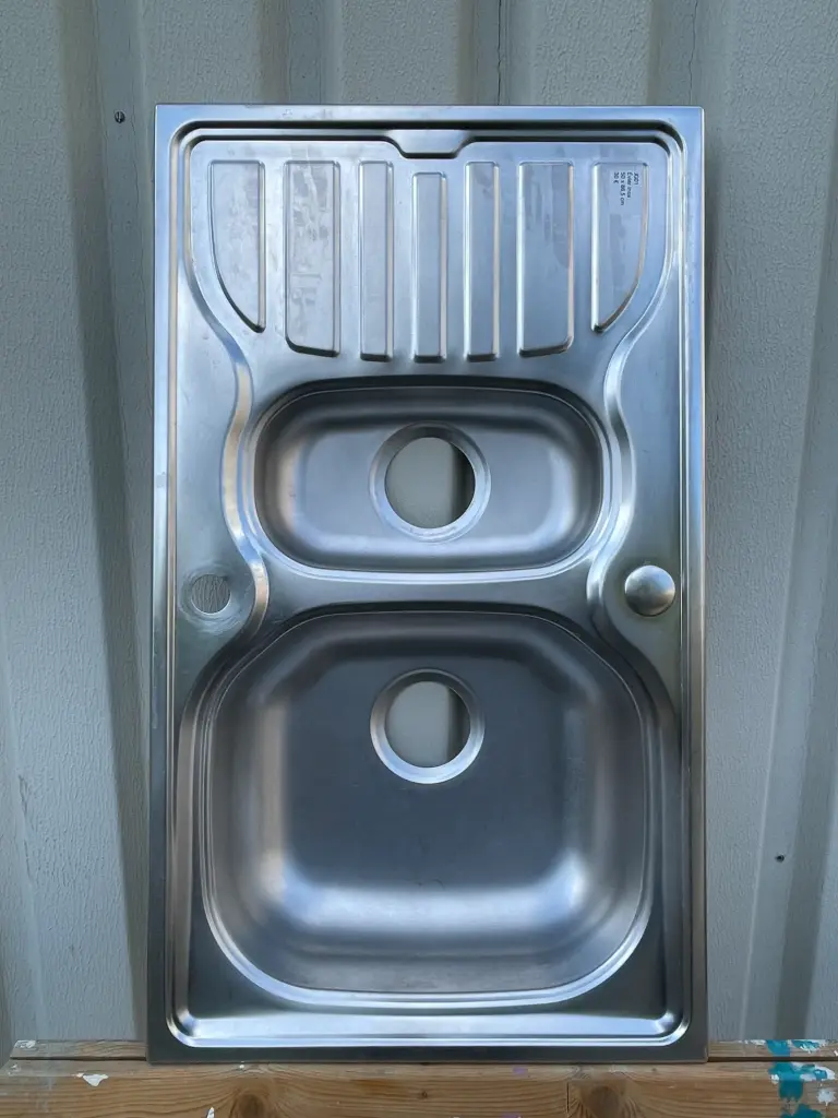 [JG01] JG01 - Évier inox cuisine - 1 bac et demi