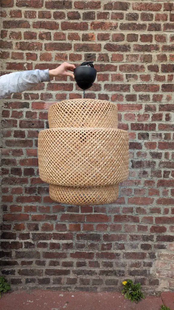 AS209 - SINNERLIG Suspension, bambou/fait main, 50 cm