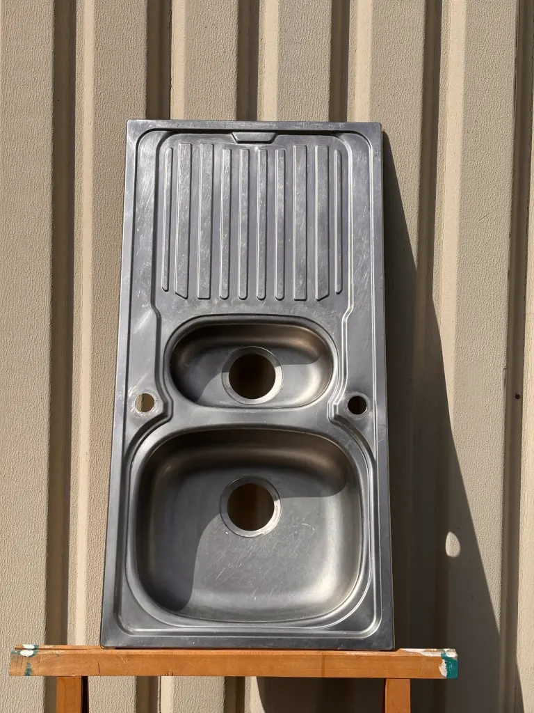 TD34 - Évier inox double vasque 