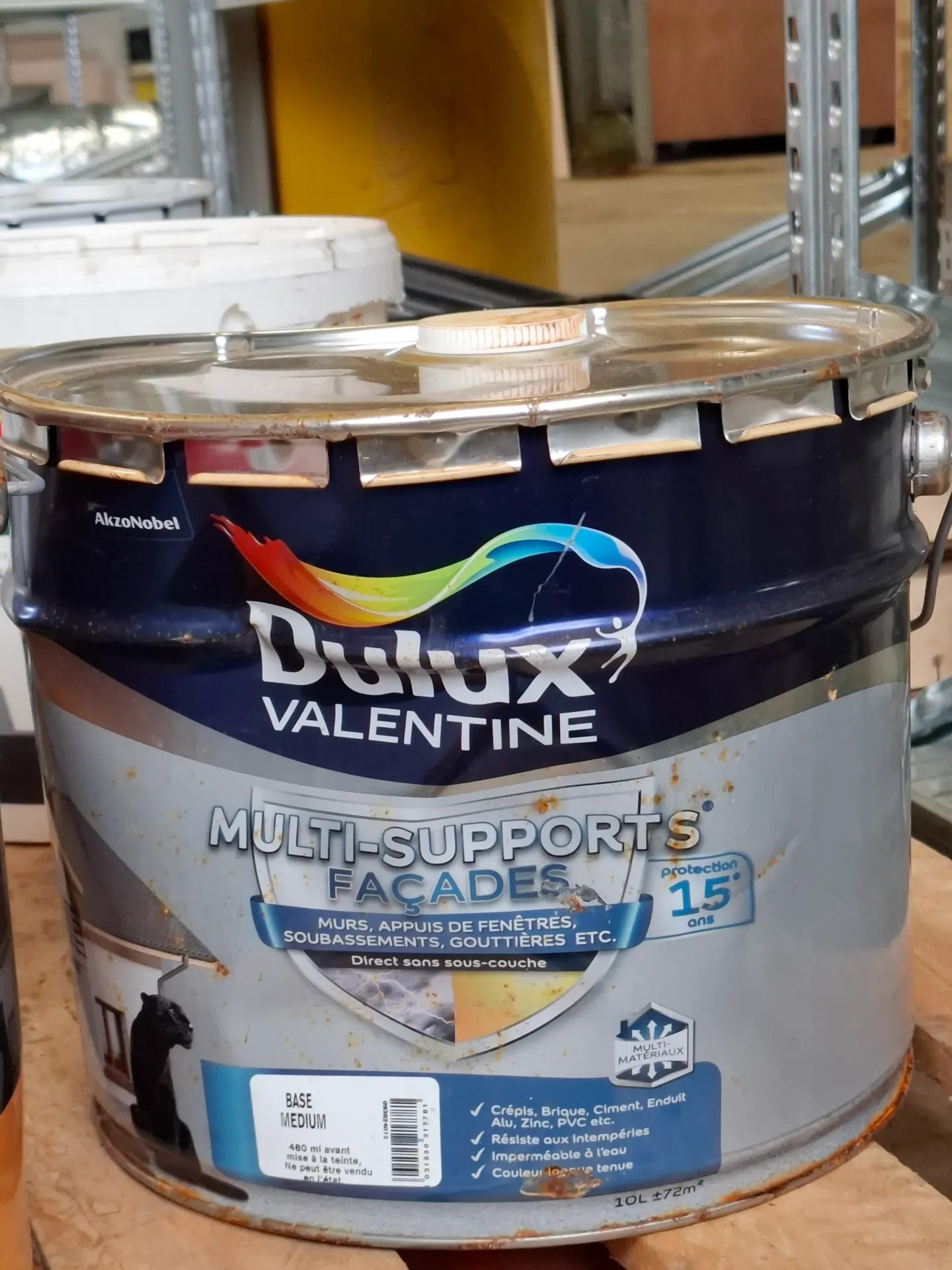 FR87 - Peinture Façades multi-supports mat base clear 10L
