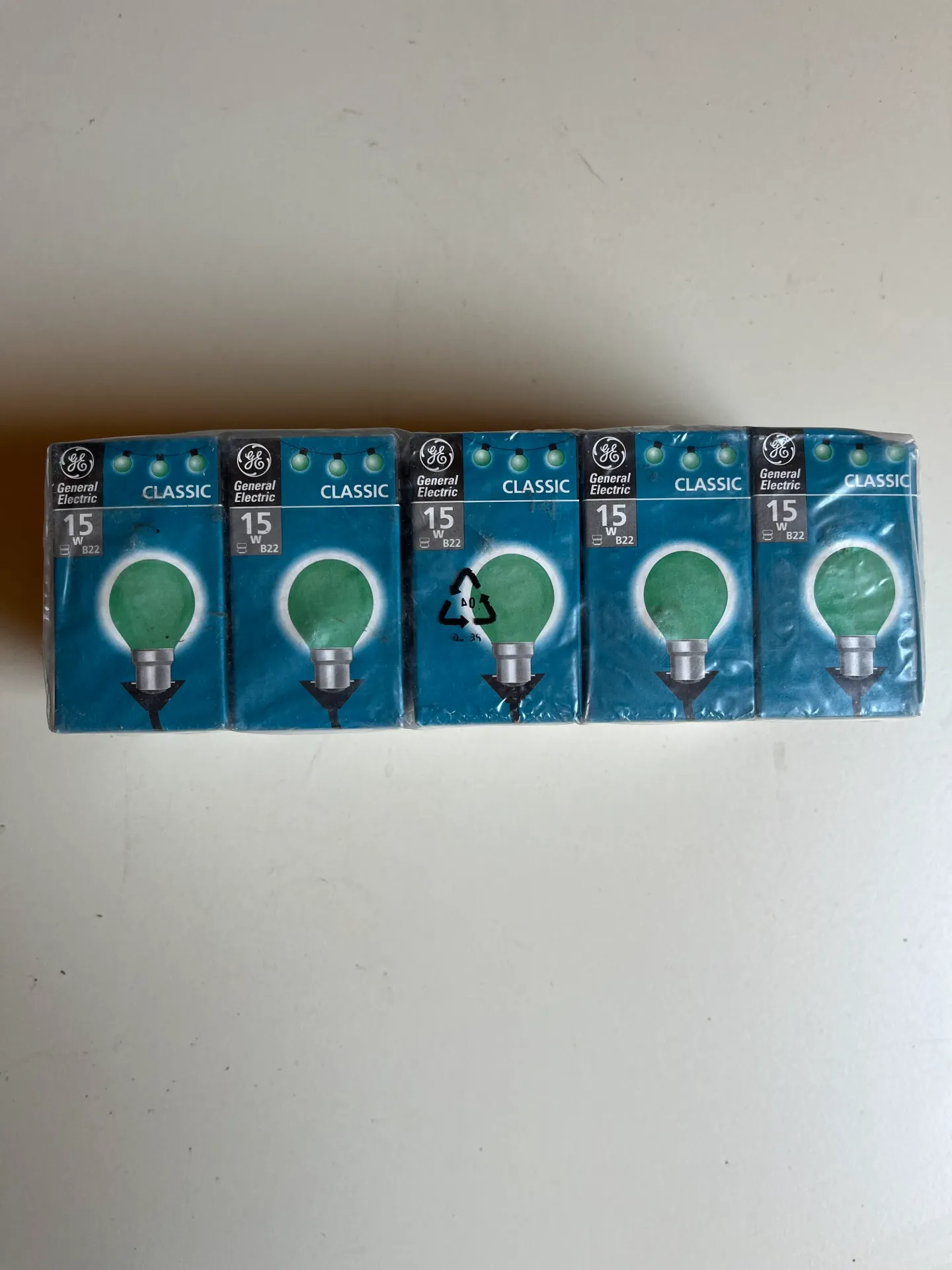 CT320 - Lot de 10 Ampoules halogènes vertes B22