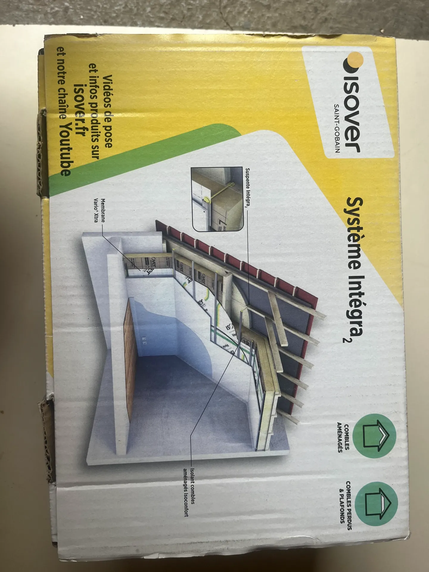 CT345 - Boîte de 35 - Suspente integra 2 pour isolant et membrane