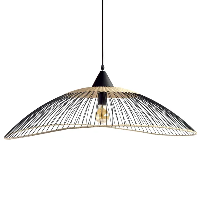 [L22-240] L22-240- suspension kasteli rattan met & rotin 100cm