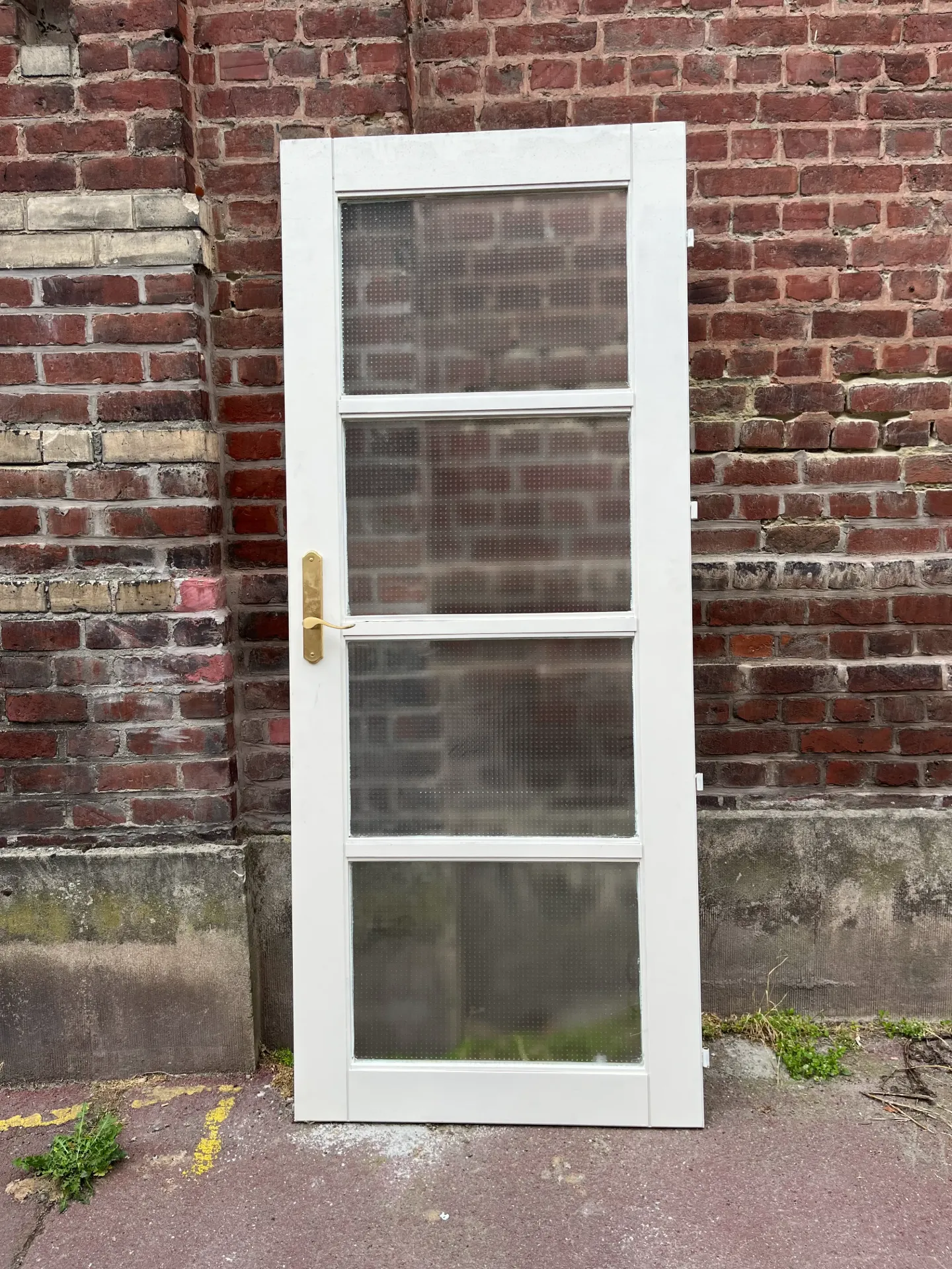 CT384 - Porte blanche vitrée