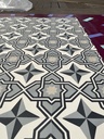 CT475 - Rouleau lino effet carreaux anciens - 6,5 m2