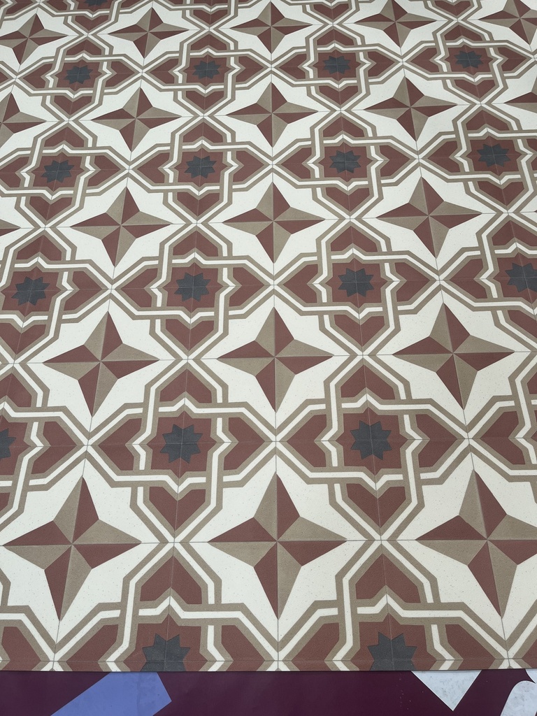 CT487 - Rouleau lino effet carreaux de ciment - 6 m2