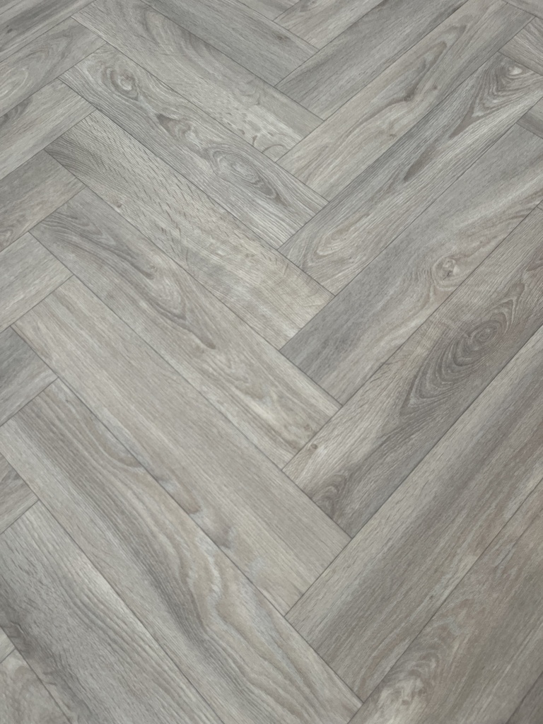 CT488 - Rouleau de lino effet parquet chevron  - 6,9 m2