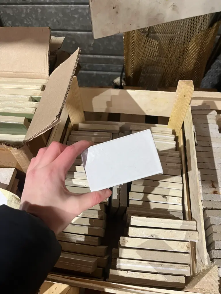 MN10 - Carreaux emaillé blanc