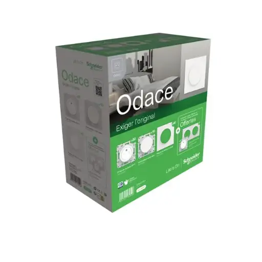 [LM43-052] LM43-052 - Probox 30 prises +10 va et vient + 40 plaques  +4 gratuits ODACE blanc