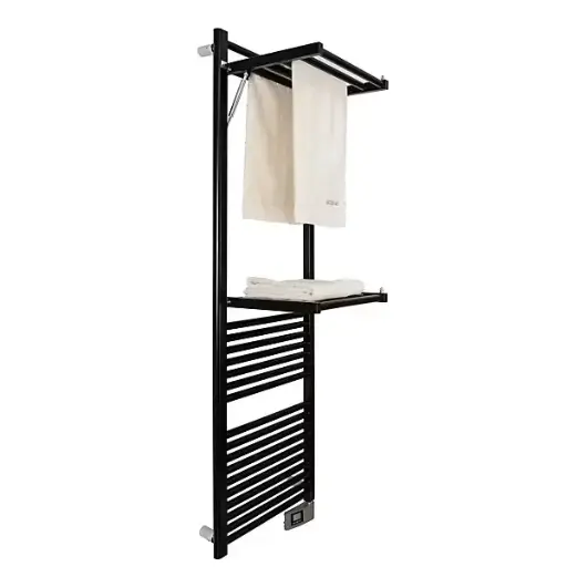 [LM43-103] LM43-103 Sèche serviette électrique PAPILLON2 Noir Mat 750W