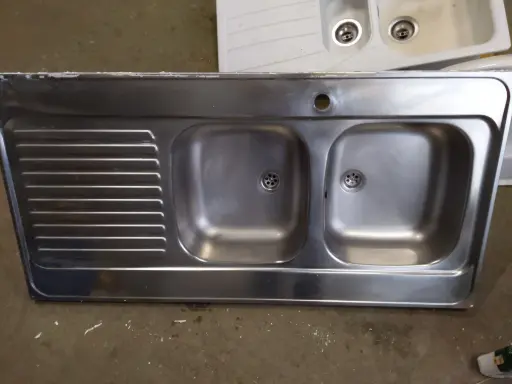 [CT58] CT58 - Évier inox 2 vasques 