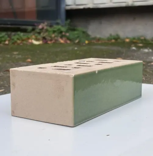 [AK05] AK05 Brique emaillée verte 1 coté